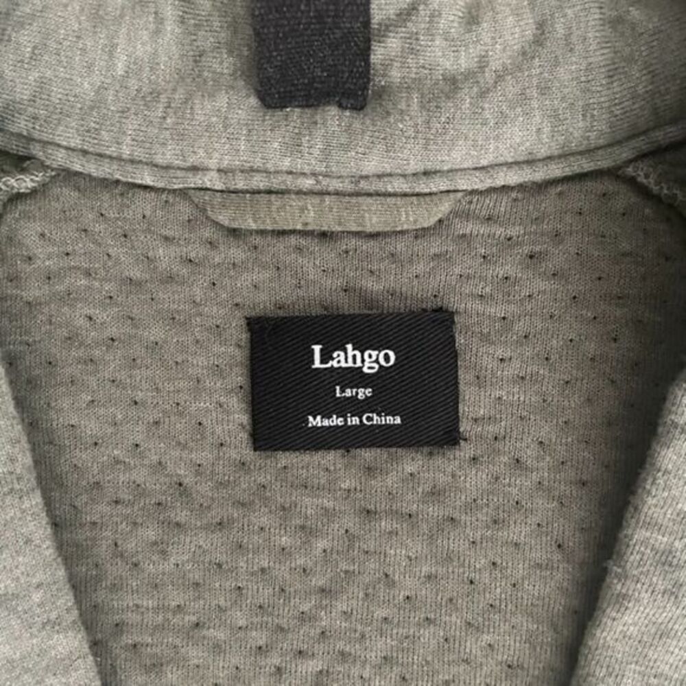 Lunya Lahgo Restore Double Faced Cardigan Sweatshirt Pima Cotton Large Green‎ - Picture 4 of 10